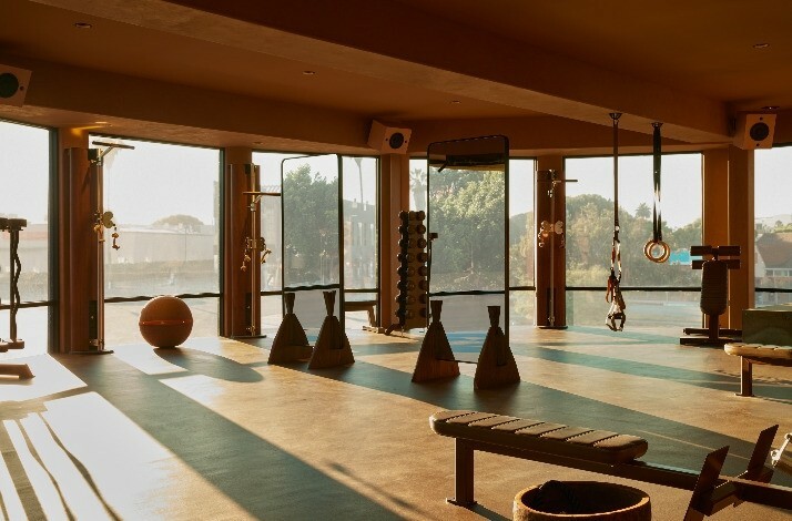 HUME club`s room for relaxation with vitrage windows.