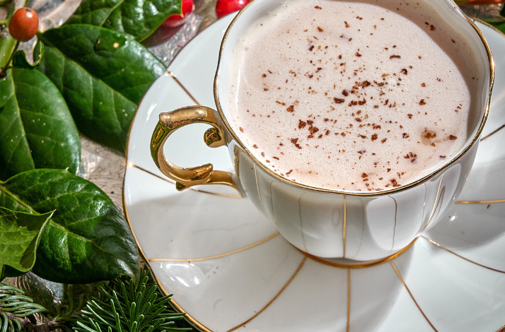 Hot beverage served at Caffe Dante.