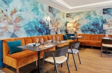 Interior of La Chaumière.