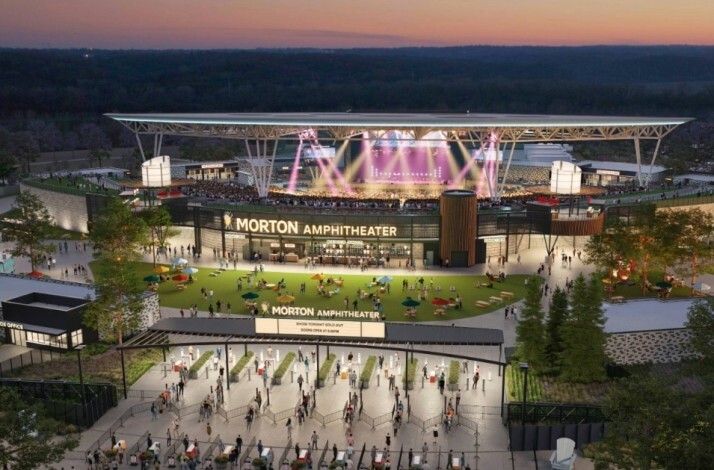 Bird's eye view of the Morton Amphitheater.